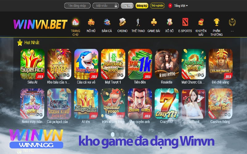 Khám phá kho game đa dạng